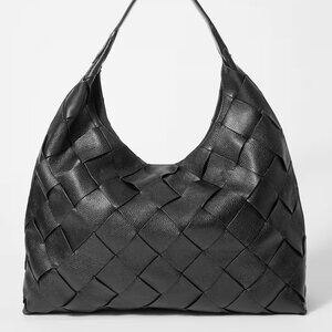 & Other Stories Braided Leather Tote Bag
